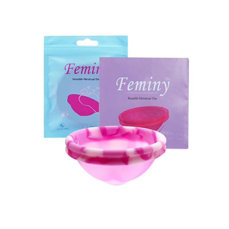 20pcs Women's Menstrual Collector Medical Grade Silicone Certified Menstruation Period Disco Menstrual Monthly Cup Alternative