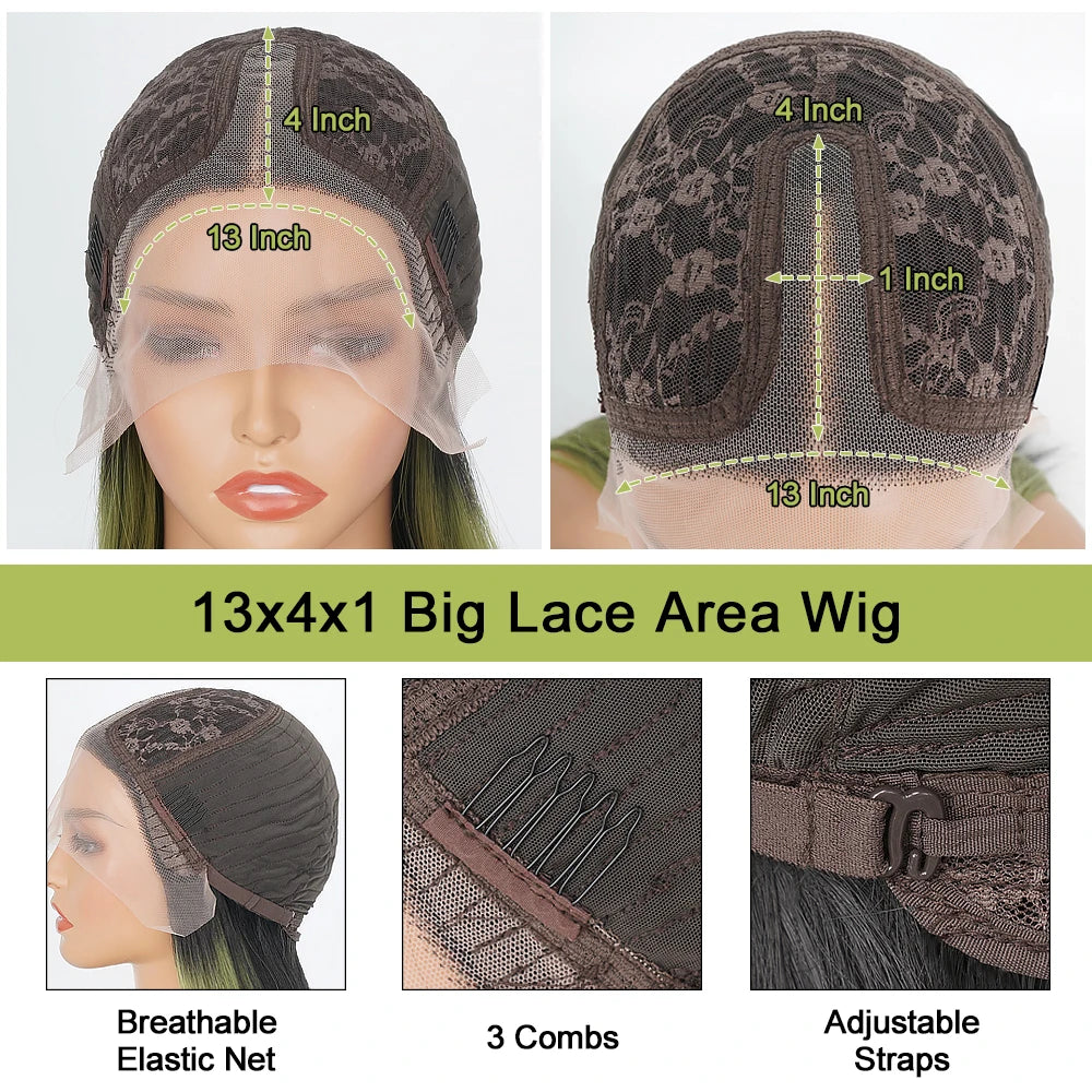 Highlight Deep Wave Wig Ombre Honey Blonde Kinky Curly Lace Front Wig Gluless Deep Wave Lace Wigs Synthetic Heat Resistant Fiber