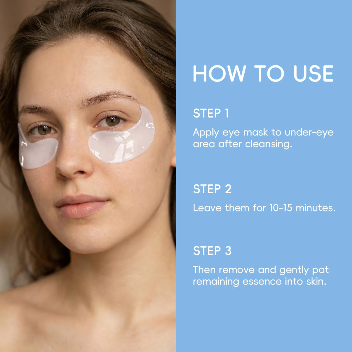 LAIKOU Milk Radiance Eye Mask 50 Pieces 70g Firming Nourishing Hydrating Collagen Under Eye Patches