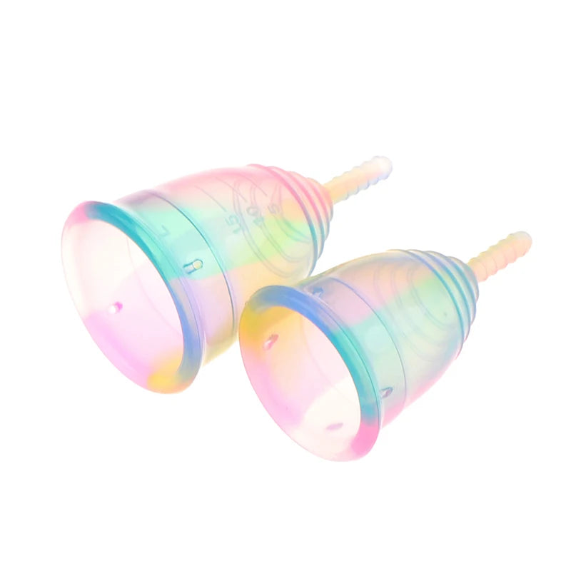 Portable Menstrual Cup Medical Silicone Leak-proof Lady Women Menstrual Period Cup With Storage Case Feminine Hygiene Product
