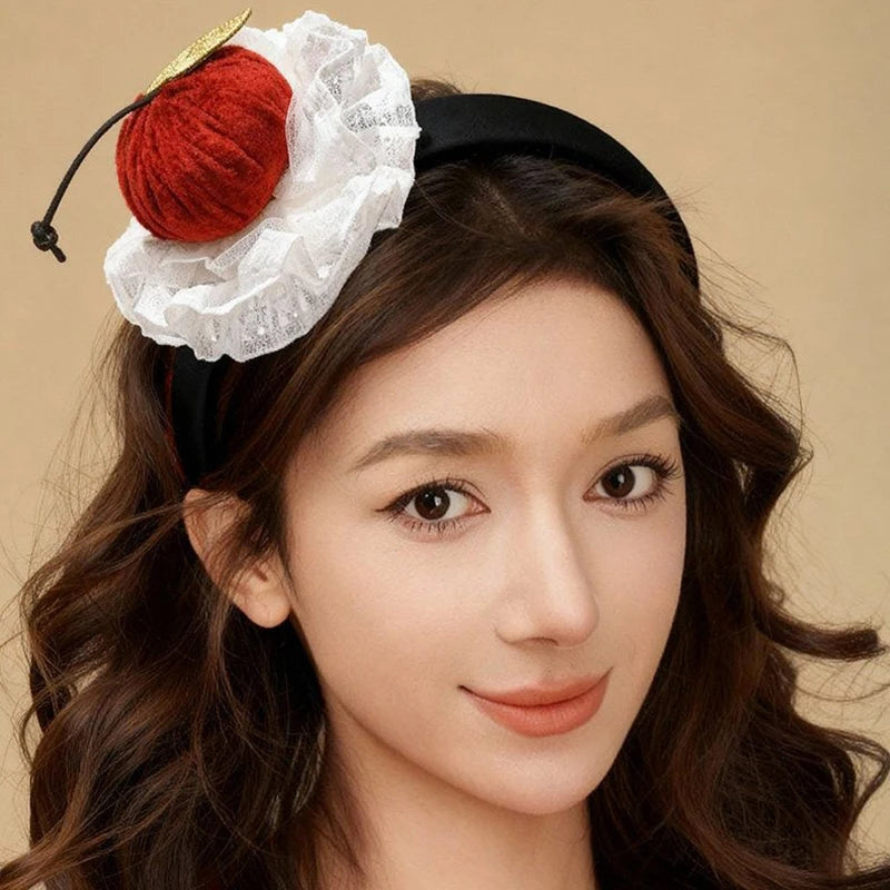 Christmas New Year Apple Headband Festival Party Photo Headband Hair Clip Hair Accessories Christmas Creative Decorations