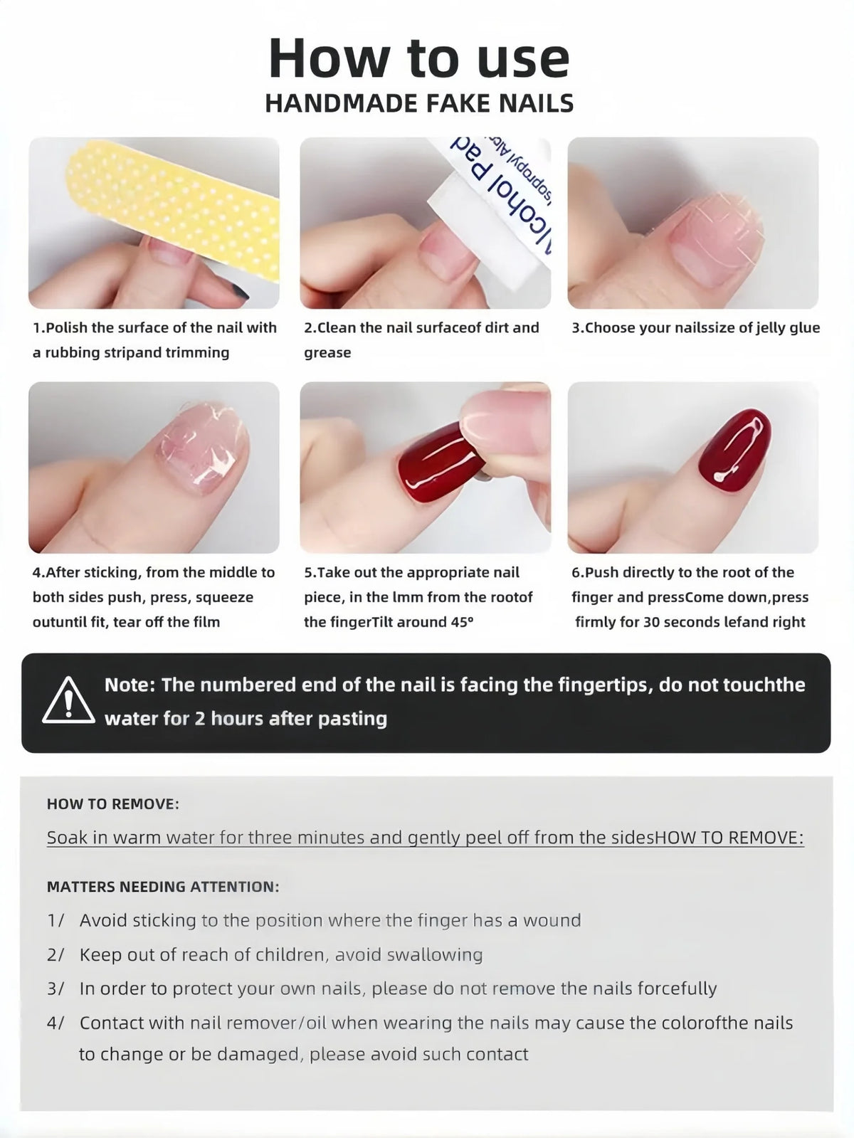 10 Pieces of Handmade Full-Cover Nail Tips, Medium-Length, Matte Rose Red and Black Pink, Dark Y2K Style, Suitable for Women and Girls, for Halloween, Livehouse, Trendy Outings, Perfect as a Gift, Includes 1 Jelly Glue and 1