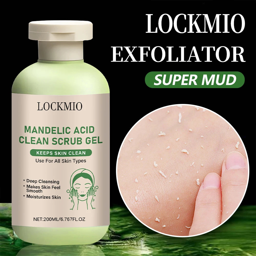 Gentle Exfoliator Dead Smooth Skin Care Product Deep Clean Scrub Improve Facial Texture Appearance Mandelic Acid Clean Scrub Gel
