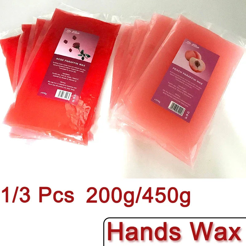 450g/200g Paraffin Wax Hand and Foot Feet Mask Peel Off 3Pcs/1Pcs SPA Moisturizing 200g/450g Hand Soft Wax For Bikini Body