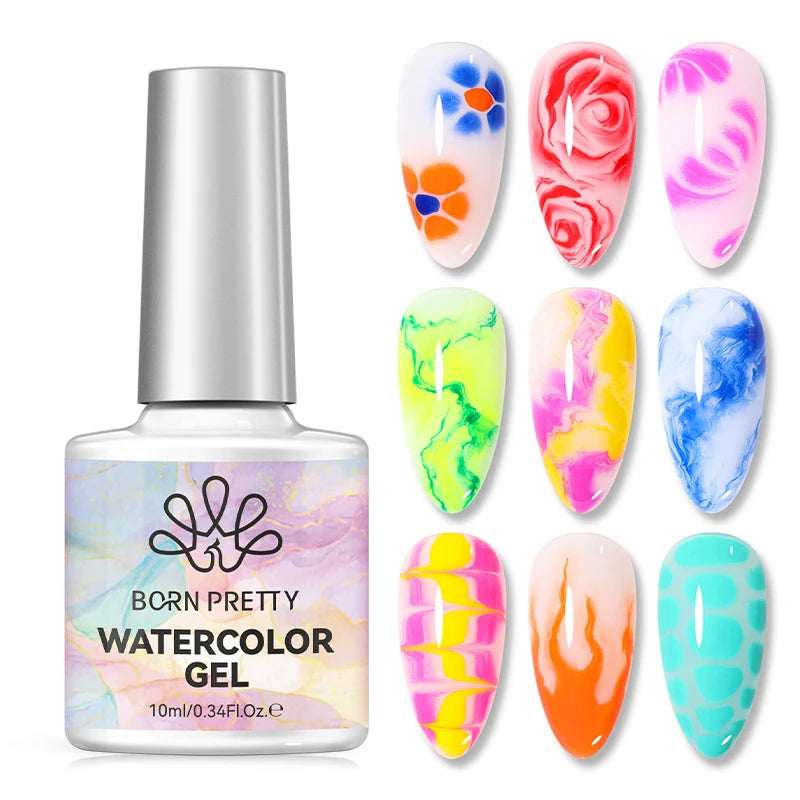 BORN PRETTY Jelly Nude Gel Nail Polish 10ml Light Pink Peach Translucent Color UV Light Cure Gel Varnish Nail Art DIY at Home