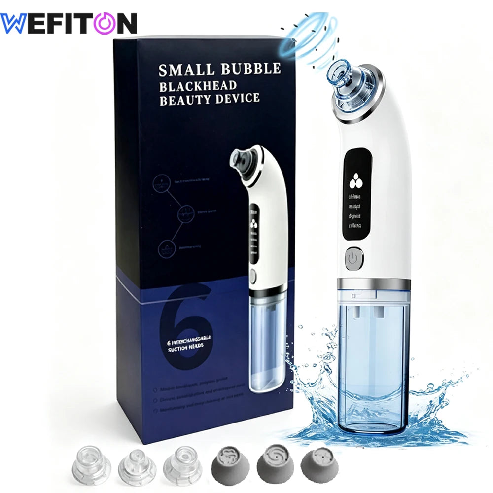 Blackhead Remover Pore Vacuum with 4 Suction Levels,6 Probes Portable Facial Pore Cleaner-Blackhead Remover Tools for Women Men