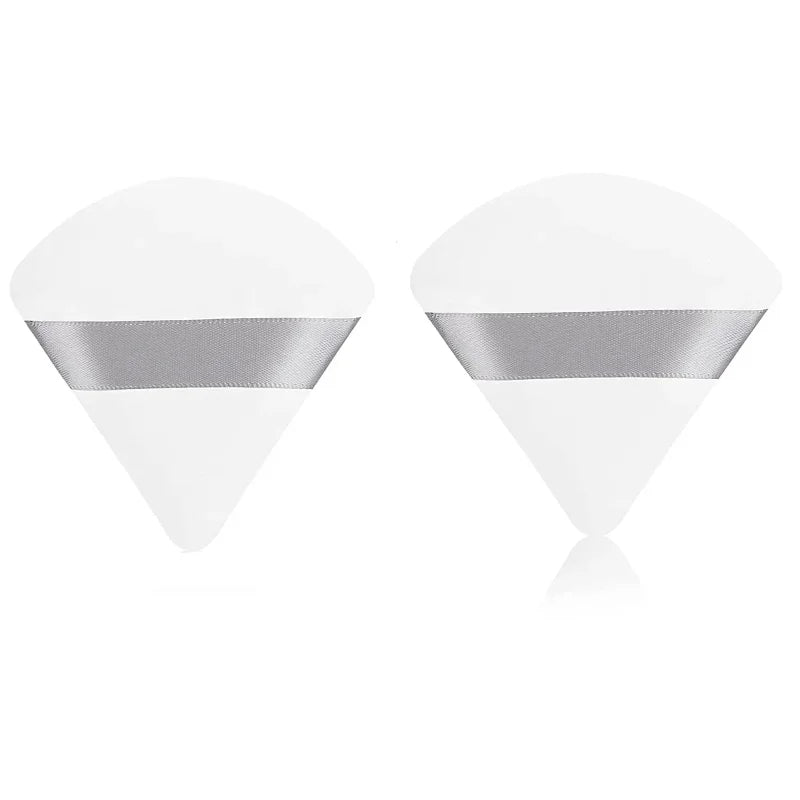 2/6PCS Triangle Velvet Cosmetic Puff Make Up Sponges Wet Dry Use for Face Eye Contouring Shadow Cosmetic Foundation Makeup Tool