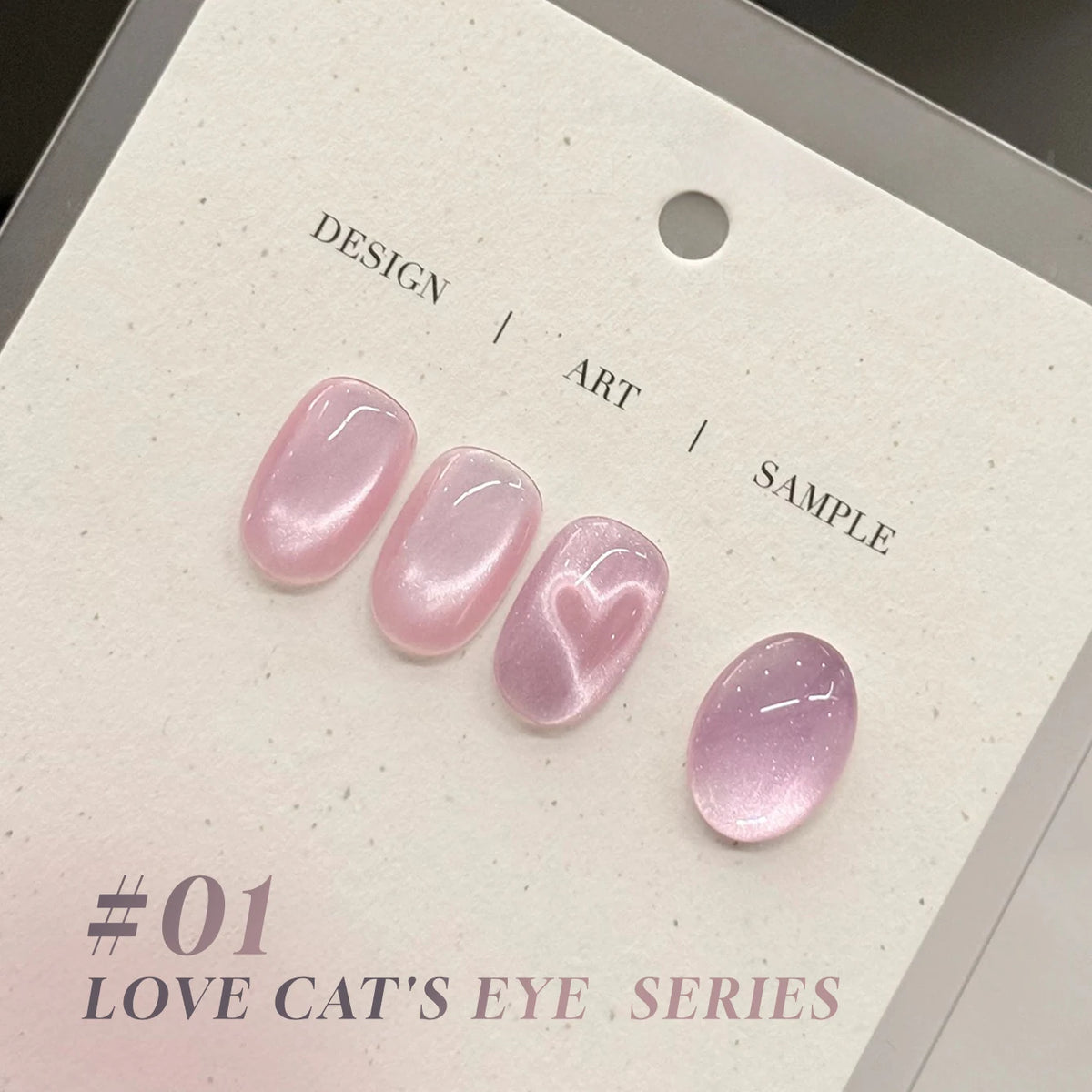 MN 10ML 1-16PCS Moonlight Ballet Magnet Cat Eye Nail Polish Gel Nude Pink Style With Gold Glass Beads Cat Eye Look Nail Polish