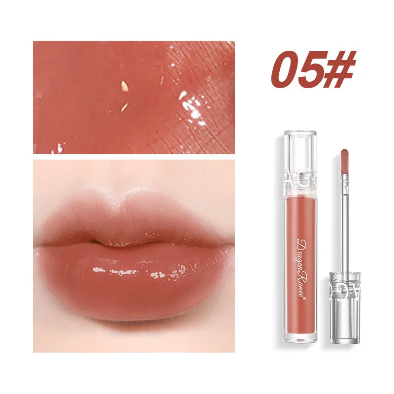 Mirror Water Gloss Lip Glaze Moisturizing Liquid Lipstick Long Lasting Nourishing Glass Lip Gloss Transparent Lip Stain Tint