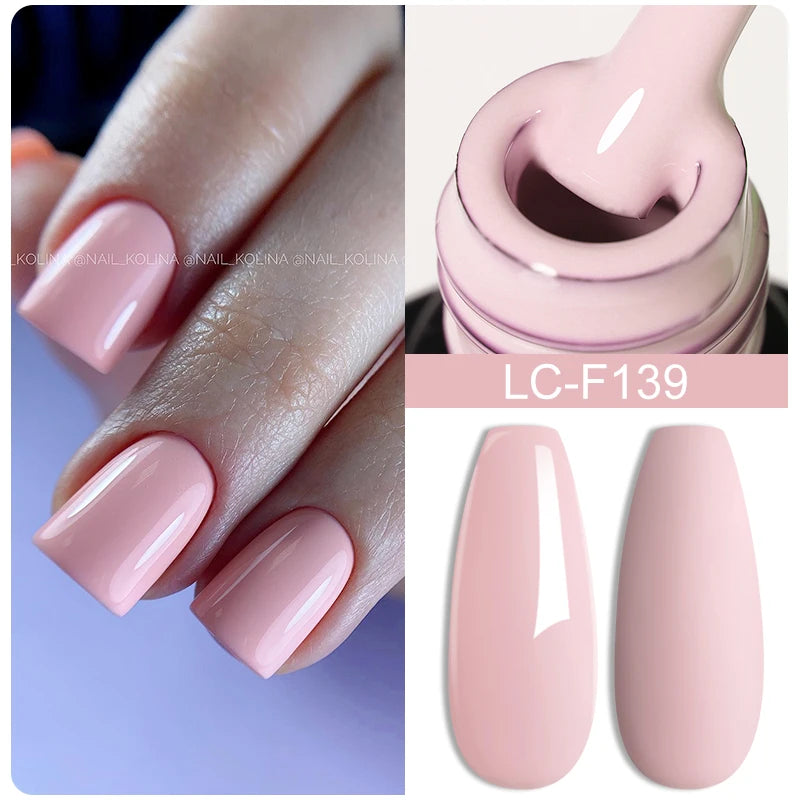 LILYCUTE 7ml Champagne Rose Gold Glitter Gel Nail Polish Colorful Sparking Long Lasting Manicure Soak Off Nails Art Gel Varnish