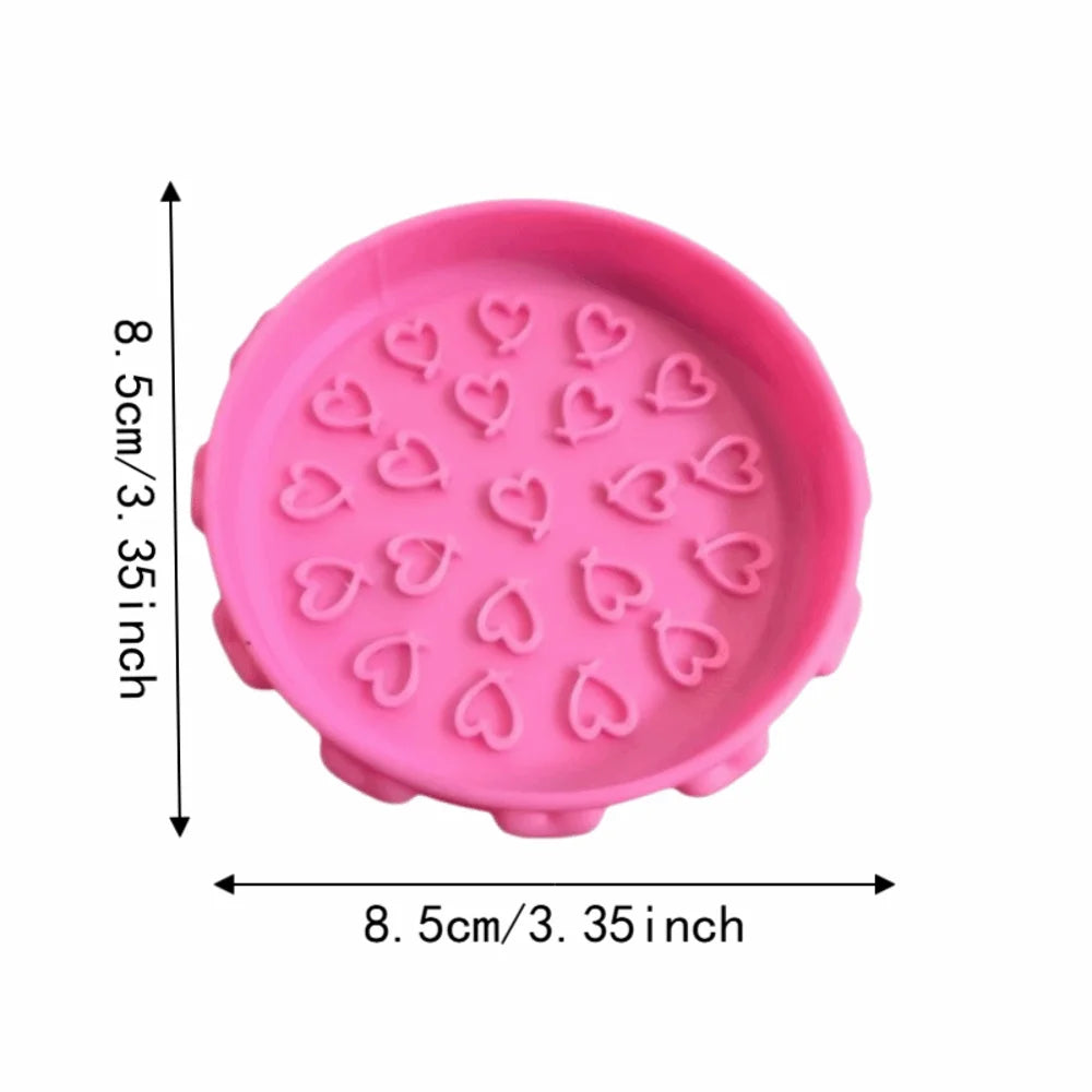 Cute Brush Cleaning Tray Portable with Textured Base Makeup Brush Cleaner Bowl Scrubbing Pad Cleaning Mat Brush Cleaning Tool