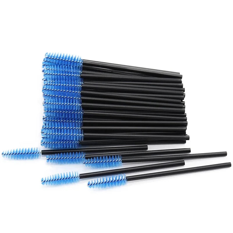 50PCS Disposable Eyelash Mascara Brushes for Eye Lashes Extension Eyebrow and Makeup Eyelashes Brush Cosmetic Make Up Tool