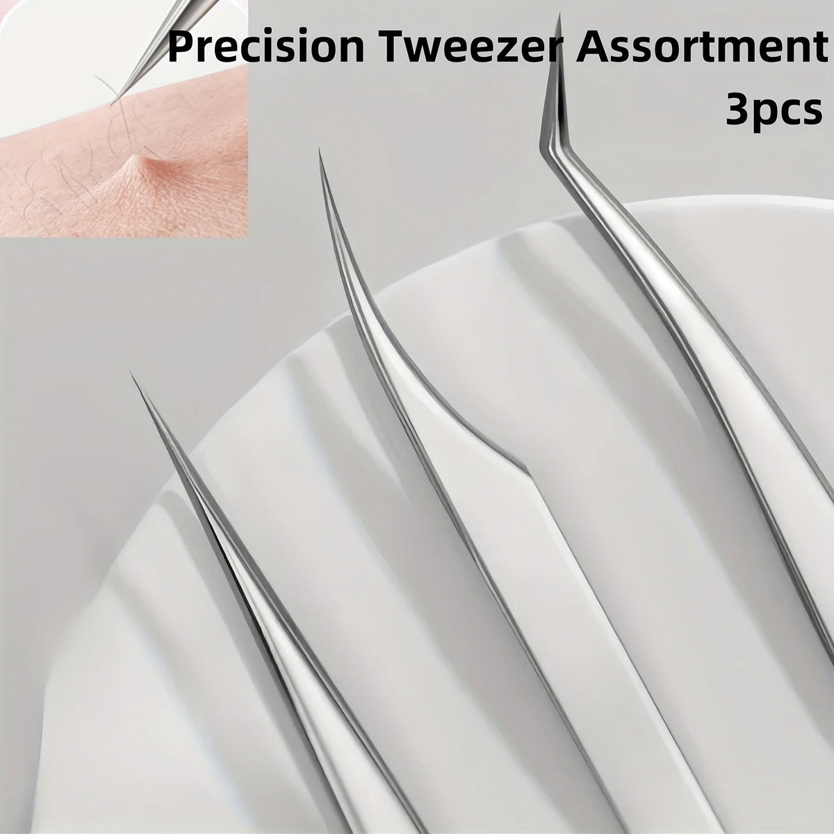 Stainless Steel High-Precision Grafting Eyelash Tweezers with Golden Feathers Professional Makeup Tool for Synthetic Hair Gifts