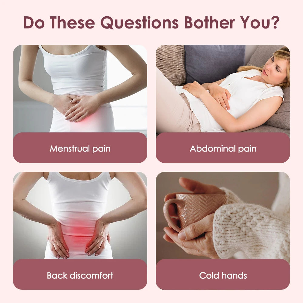 Menstrual Heating Pad Smart Warm Palace Belt for Relieving Waist Pain During Menstruation Heating Abdominal Waist Massage Tools
