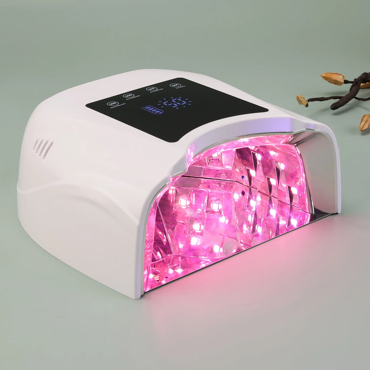 Rechargeable 98W Pro Cure LED Nail Lamp Dryer Portable Machine Nail Red Light UV LED Lamp Curing Gel