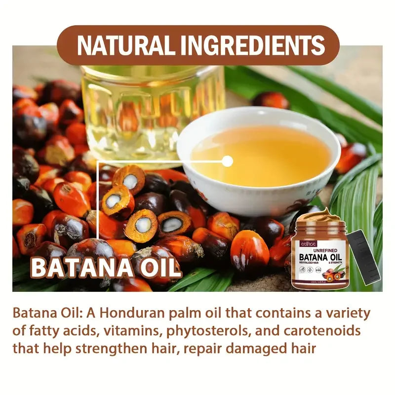 Batana Oil Natural Scalp Nourishing Balm Strengthen Weak Hair Boost Thicker Fuller Healthier Hair Daily Home Hair Treatment