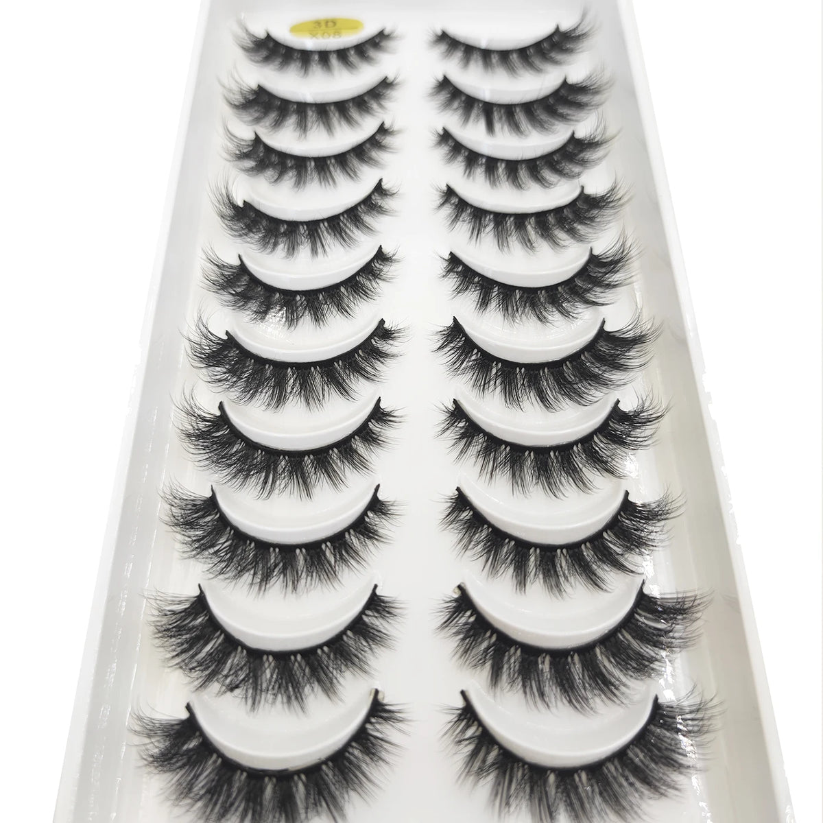 20 Style 10 Pairs Natural 3d Mink Lashes Soft False Eyelashes Cross Messy Dense Eye Lashes Extension Makeup Faux Cils Maquillaje