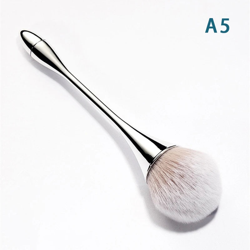 【A】Dust Cleaning Nail Brush Manicure Nail Art Brush Big Head Flower Powder Blush Brush Salon Makeup Beauty Nail Accessories Tool