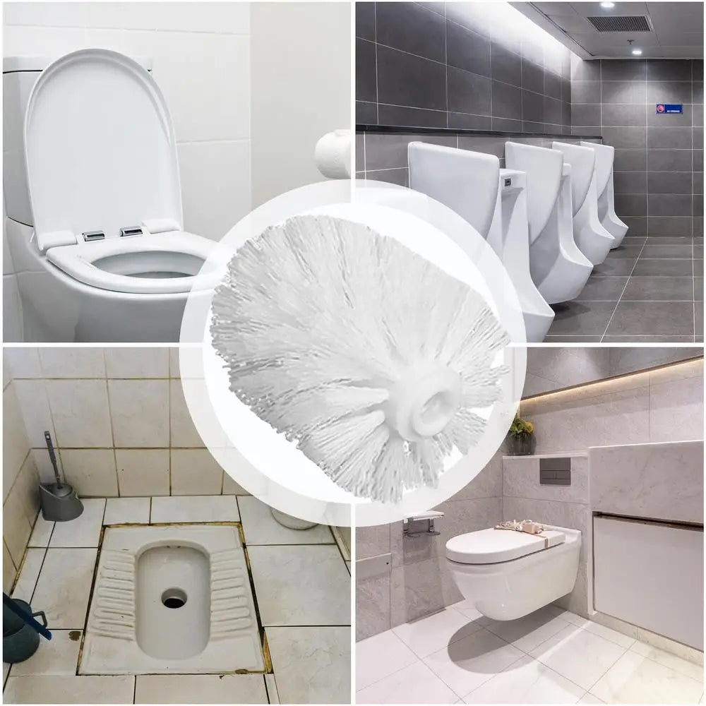 Universal Replacement Toilet Brush Head Holder White Black Clean Spare Tools Toilet Bowl Brush Home Bathroom Supplies