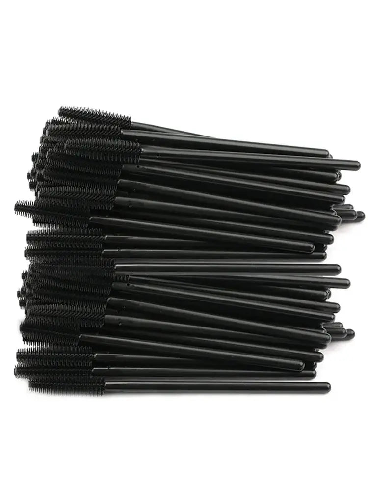 25/50pcs Eyelash Brush Silicone Gel Mascara Wands Applicator Eyelashes Spoolies Brushes For Lash Extension Eyebrows Accessories