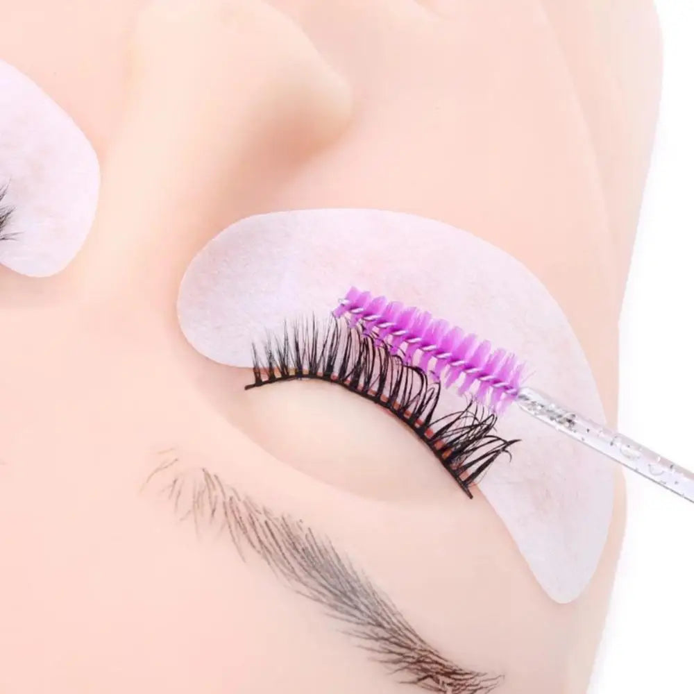 50pcs Crystal Eyelash Brushes With Contianer Disposable Lash Mascara Wands In Case Micro Makeup Applicators  Beauty Tools