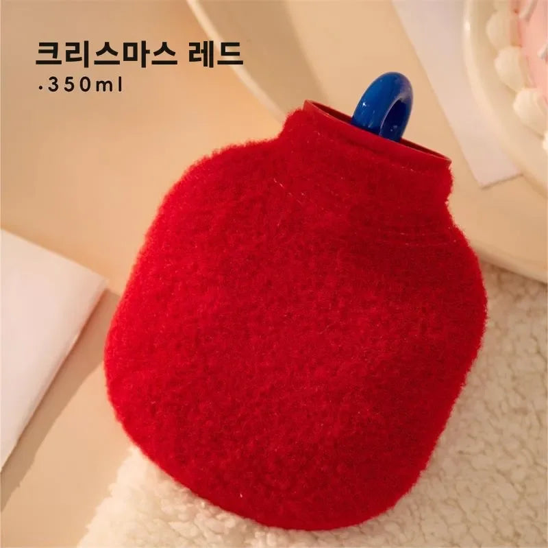 350/800ML Hot Water Bottles Bag Water-filling Hot-water Bag for Female Warm Belly Hands and Feet Keep Hand Warmer Hot WaterBag
