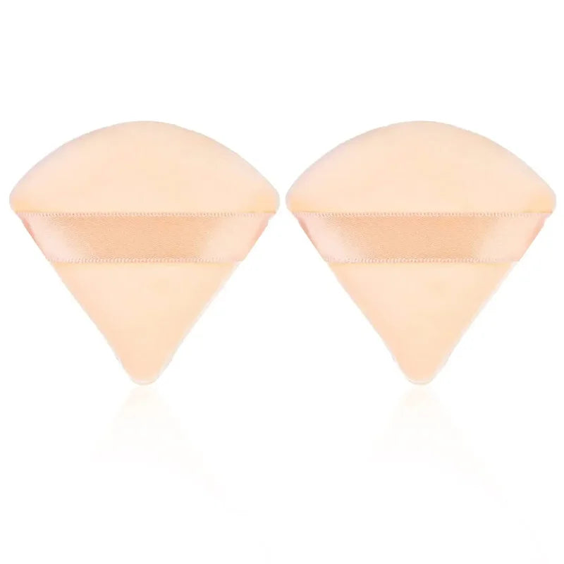 2/6PCS Triangle Velvet Cosmetic Puff Make Up Sponges Wet Dry Use for Face Eye Contouring Shadow Cosmetic Foundation Makeup Tool
