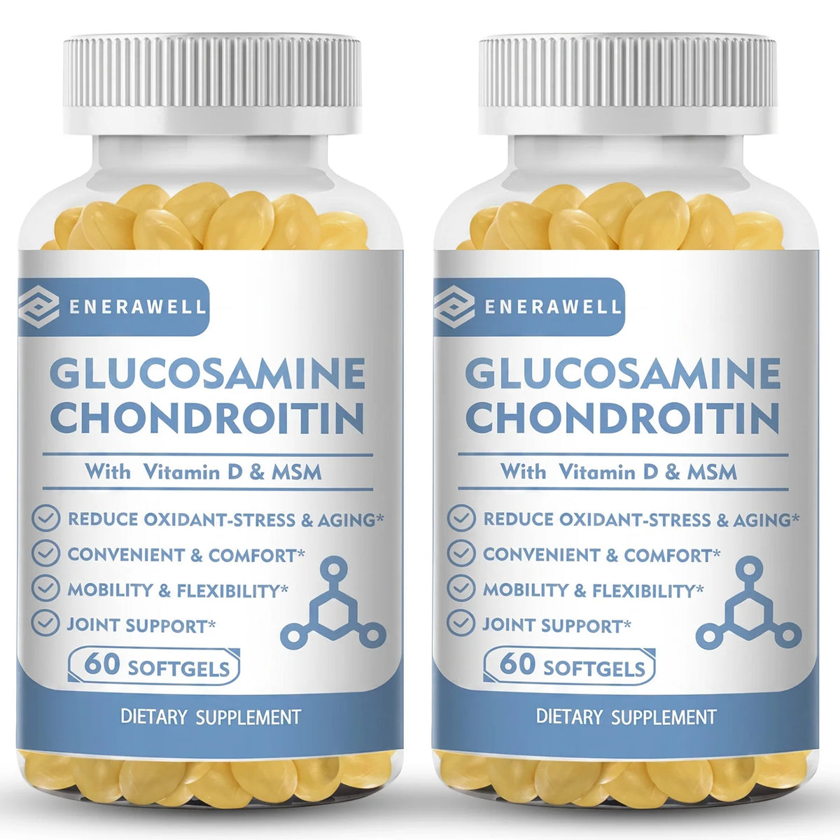 Glucosamine Chondroitin MSM - Supports Joint Health, Relieves Pain, Improves Joint Flexibility, and Enhances Immunity