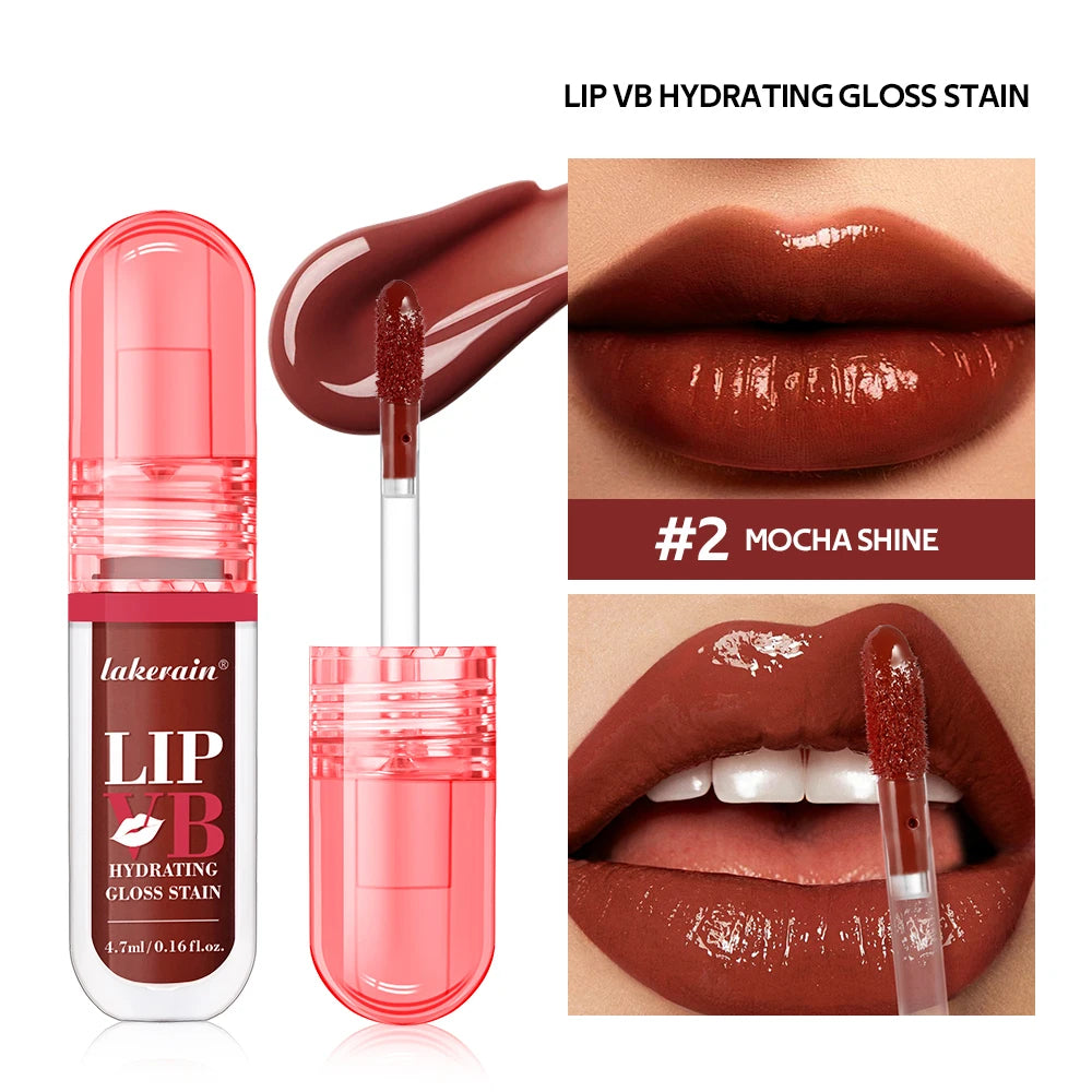 Lip Stain Vb Hydrating Gloss Stain 12HR Hydration Long-Lasting Moisturize Nourish Lips Hydra Honey Instant Glossy Wetness Makeup