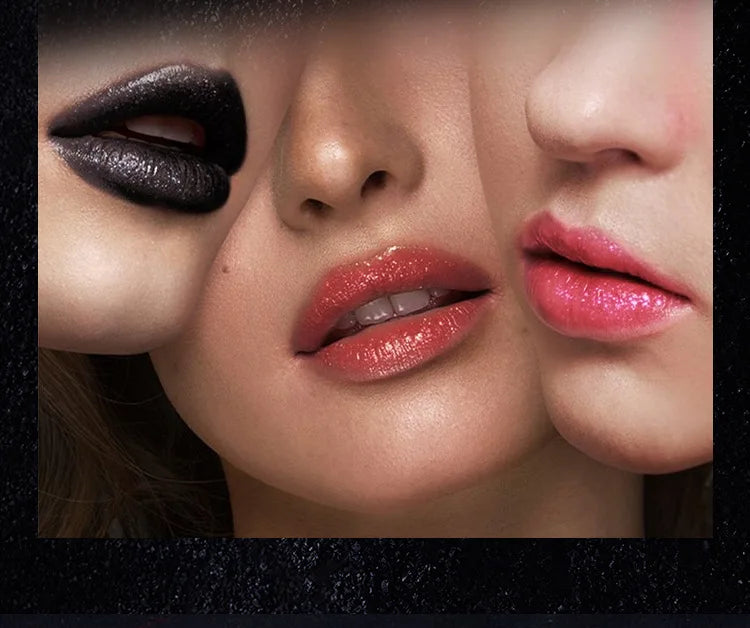 Multi-Color Non-stick Cup Matte Lipstick Flash Lasting Easy Color Diamond Lipstick Dark Halloween Look