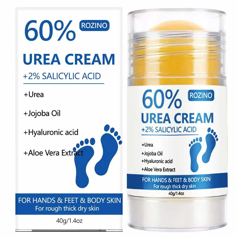 [Super Anti-Cracking] 60% Urea + 2% Salicylic Acid Hand and Foot Stick, Super Strong 50X Anti-Cracking Hand and Foot Cream Stick Plus+, Super Strong Anti-Cracking, 2-Minute Deep Hydration, Fast Results, Deep Moisturizing, Loc