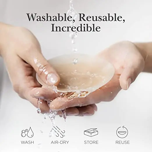 Round Reusable Breast Petals Lift Invisible Silicone Bra-less Pasties Pad Nipple Cover Invisible Petal Adhesive Stick on Bra