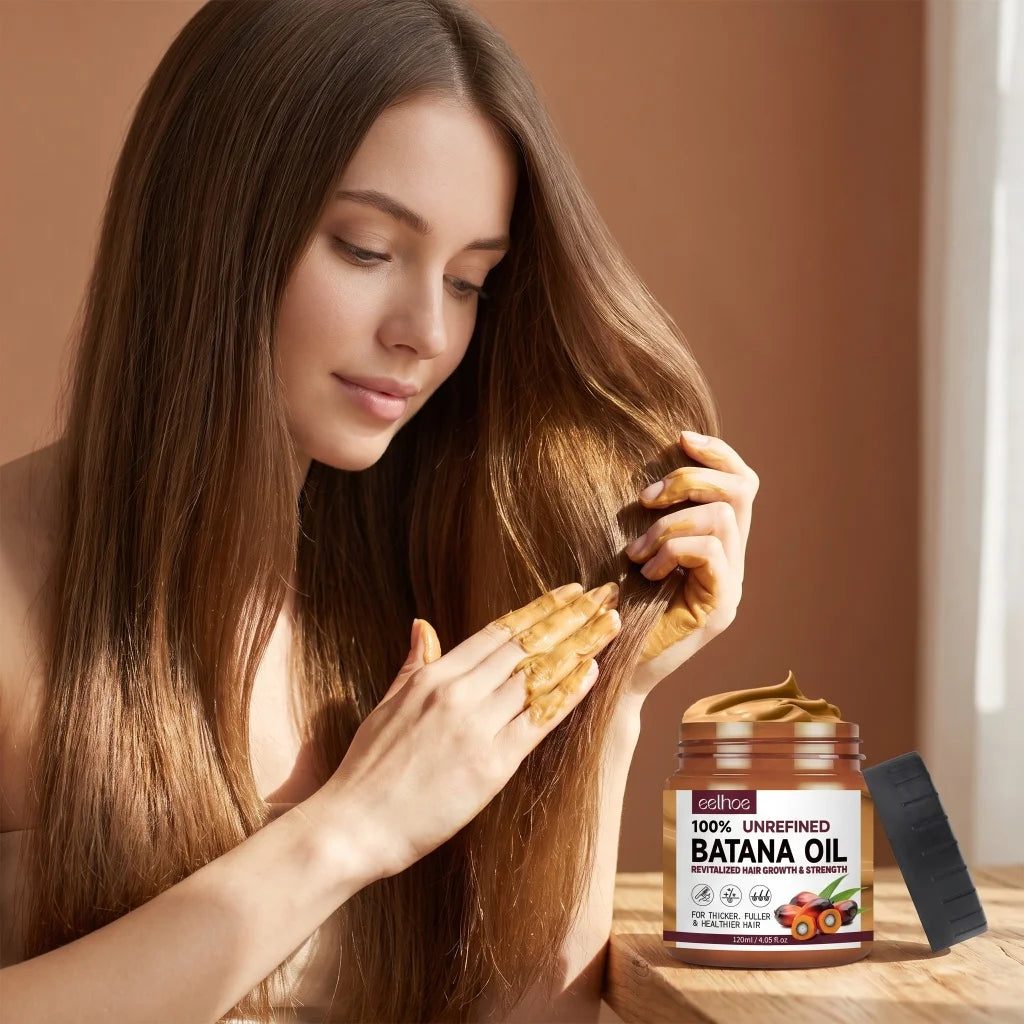 Batana Oil Natural Scalp Nourishing Balm Strengthen Weak Hair Boost Thicker Fuller Healthier Hair Daily Home Hair Treatment