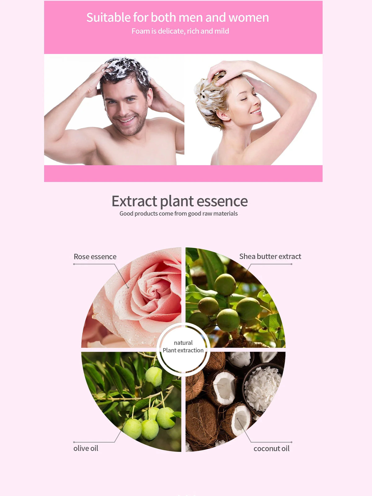 3pcs/box Damascus Rose Perfume Solid Shampoo Bar Deep Cleaning Moisturizing Hair Care Hand Soap