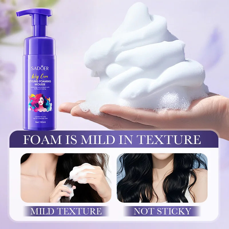 Volumizing Hair Mousse 150ml - Lightweight Styling Foam for Lift & Hold, Refreshing & Long-Lasting Control, Reduces Frizz
