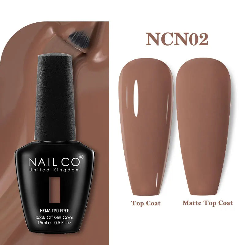 NAILCO 15ml TPO-Free Nail Gel Polish Vernis Semi Permanent Nails Art Manicure Design Hybrid Remover Gel Top Coat Ongle Gel UV