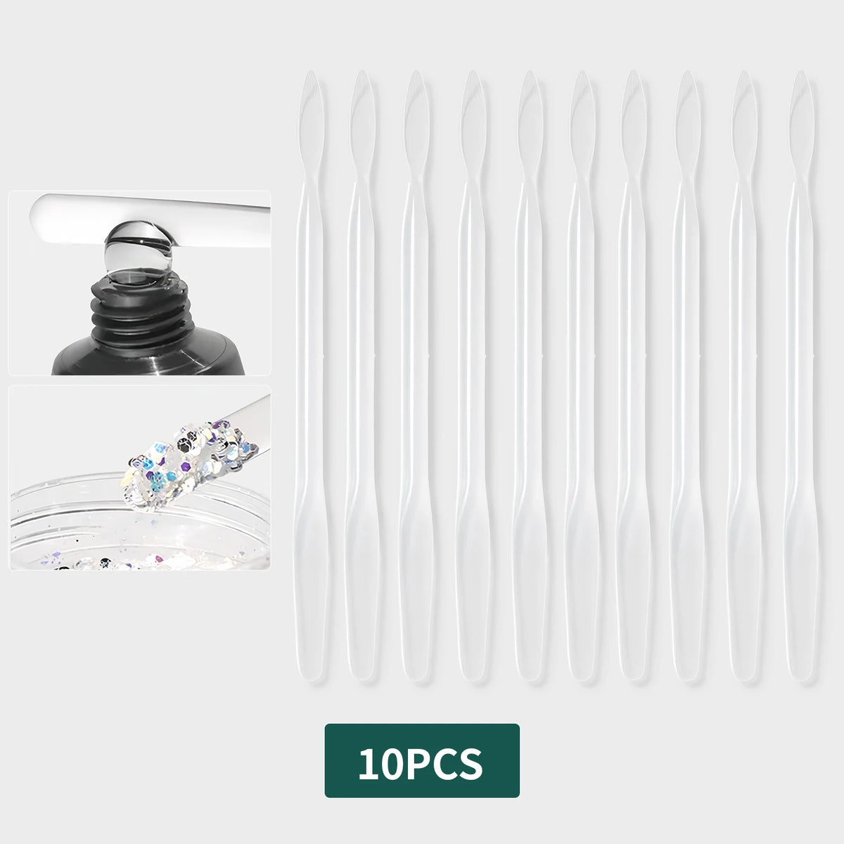 Nailpop Dual Head Nail Art Stirring Stick For Taking Nail Gel Liquid Dual Head Design Stirring Stick For Salon Nail Art Home DIY