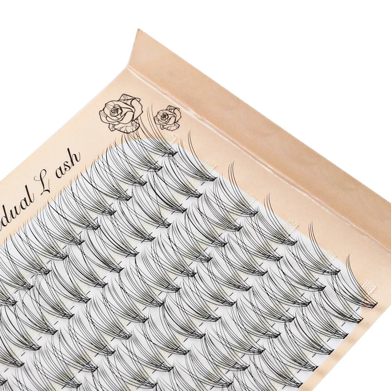 6 Rows 120 Bundles Eyelash Extension Natural Russian Volume Faux Cils Eyelashes Individual 10/20/30D Cluster False Lashes Makeup