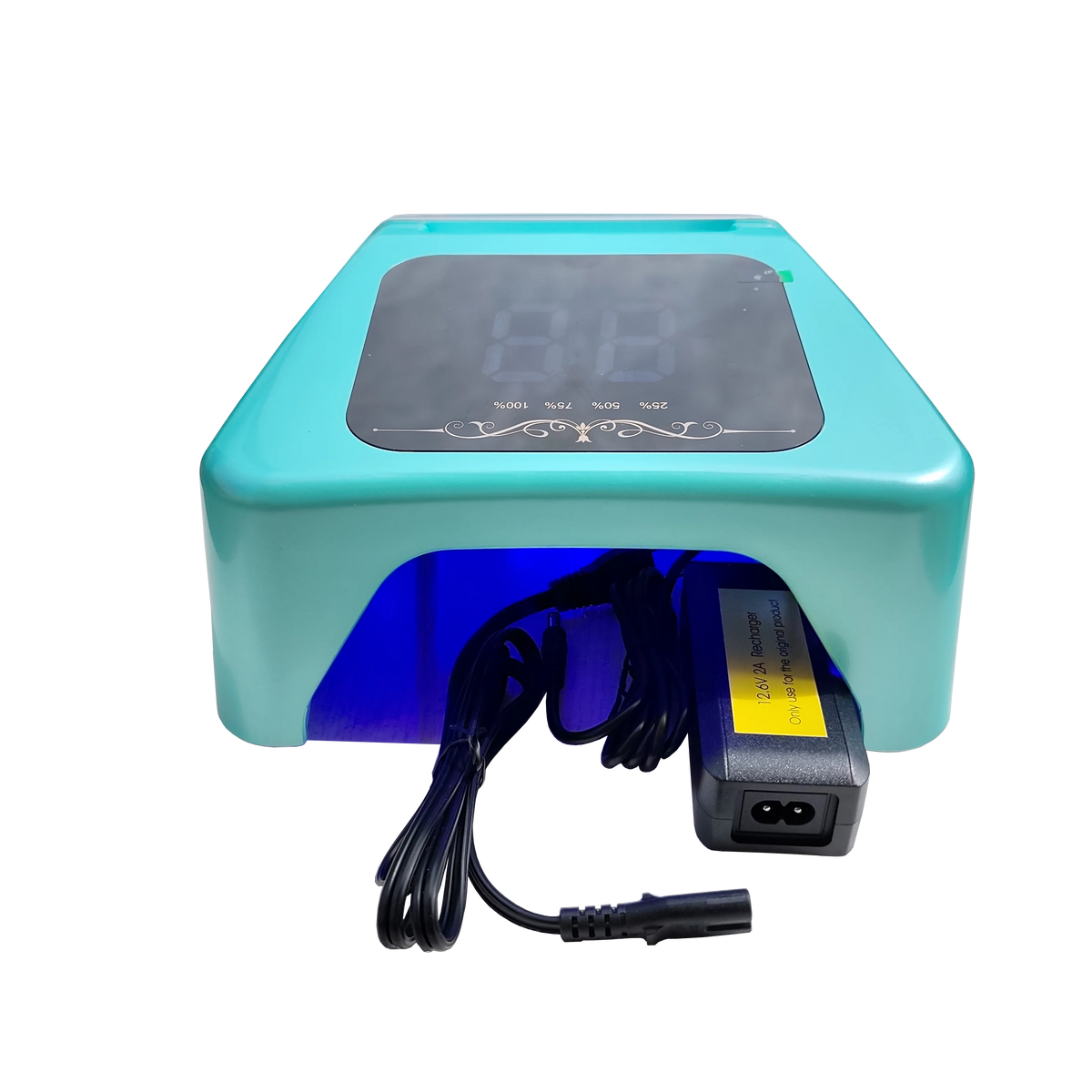 Professional 72W Rechargeable UV LED Nail Lamp with 36pcs LED Bulbs Multi-Timer Cordless Nail Dryer for Salon Manicure
