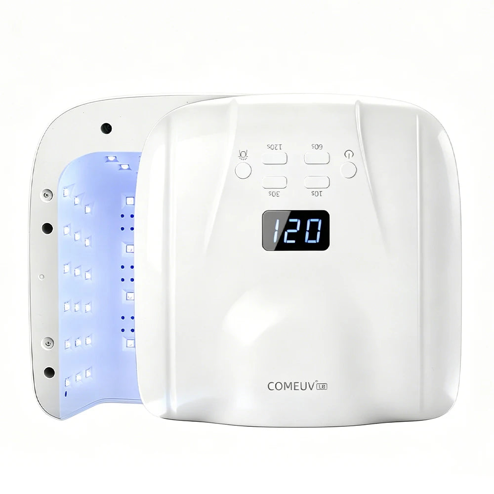 2‑in‑1 Auto‑Sensor UV LED Nail Dryer 78LED Dual Port for Single Finger Toe Full Hand Gel Curing Manicure Pedicure Home Salon