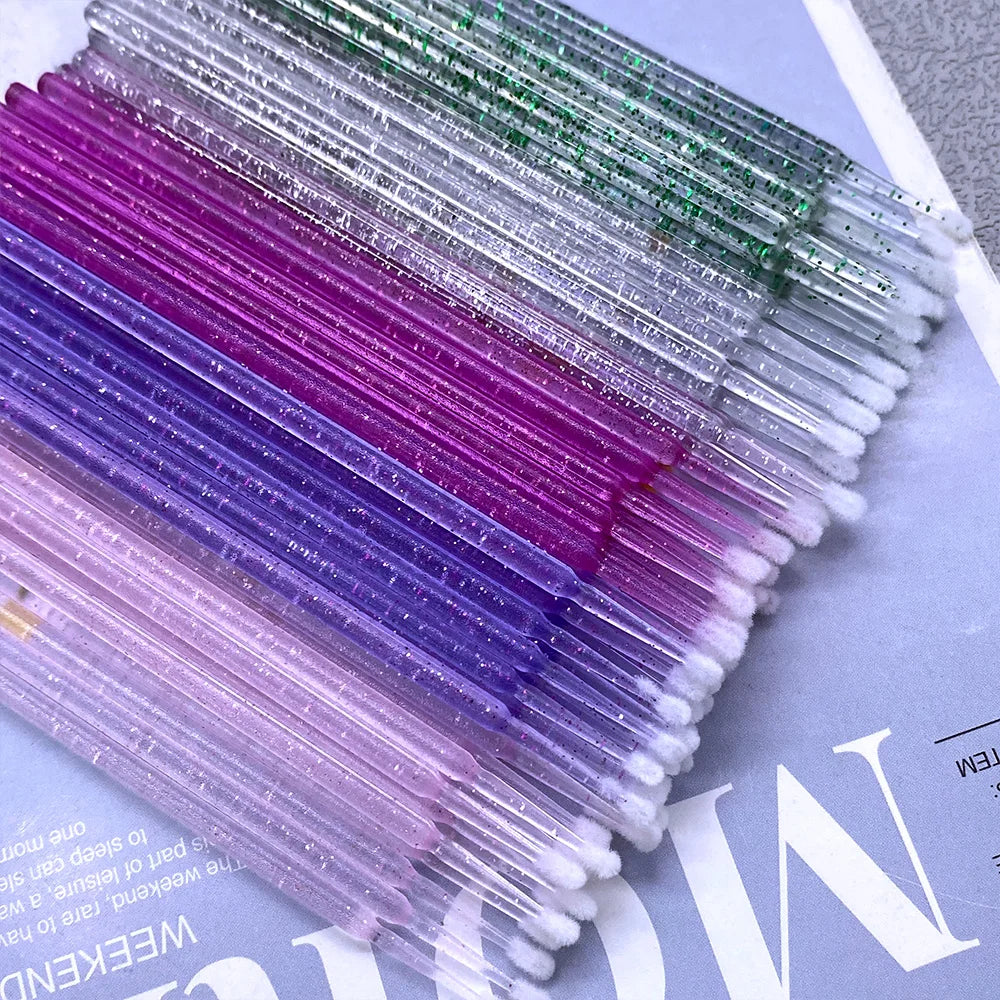 1000pcs Micro Brush Micro Swabs for Eyelash Extension Disposable Micro Applicator Brush Micro Eyelash Sticks Makeup Tools