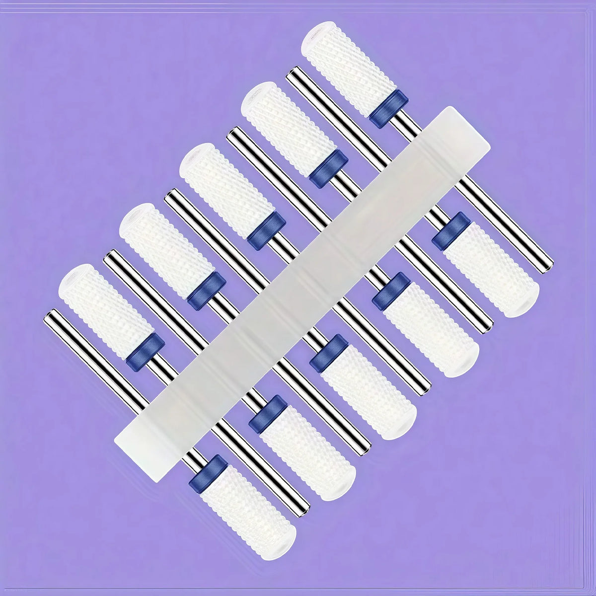 10pcs Ceramic Nail Buffering Heads for Perfect Nail Finish Professional Grade Ceramic Material for Smooth And Shiny Nails