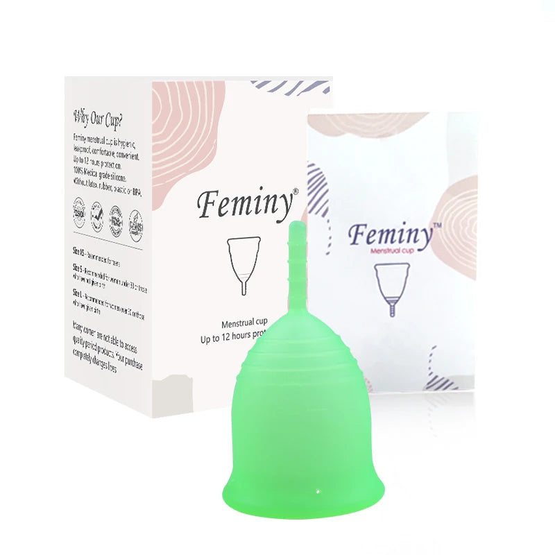 Soft Menstrual Cup 100% Medical Silicone Woman Period Use Hypoallergenic Certified Menstrual Collectors Menstruation Cups