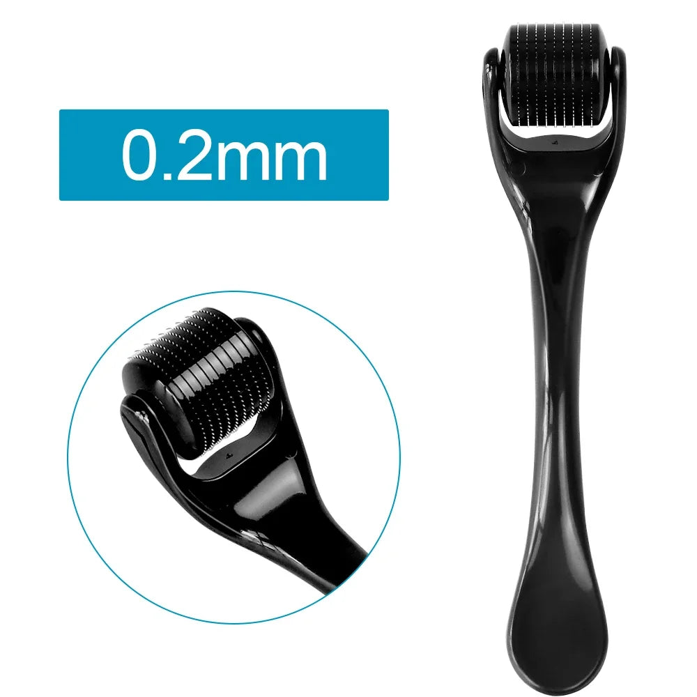 540 Titanium Derma Roller 0.2/0.25/0.3mm Micro Needle Roller Facial Body Skin Care Tool for Skin Repair Beard Growth Maintenance
