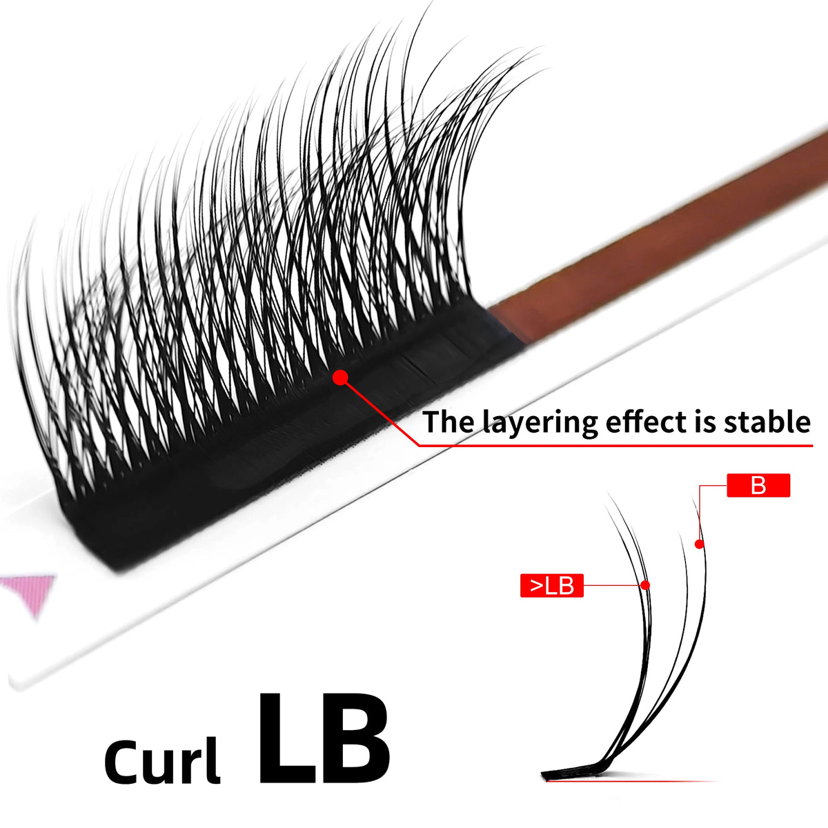 ABONNIE 5D Wild Eyelashes Double-layer Camellia Eyelash Extensions LB LC LJ Russian Volume Fans Fluffy Lashes Premade Fan Lash