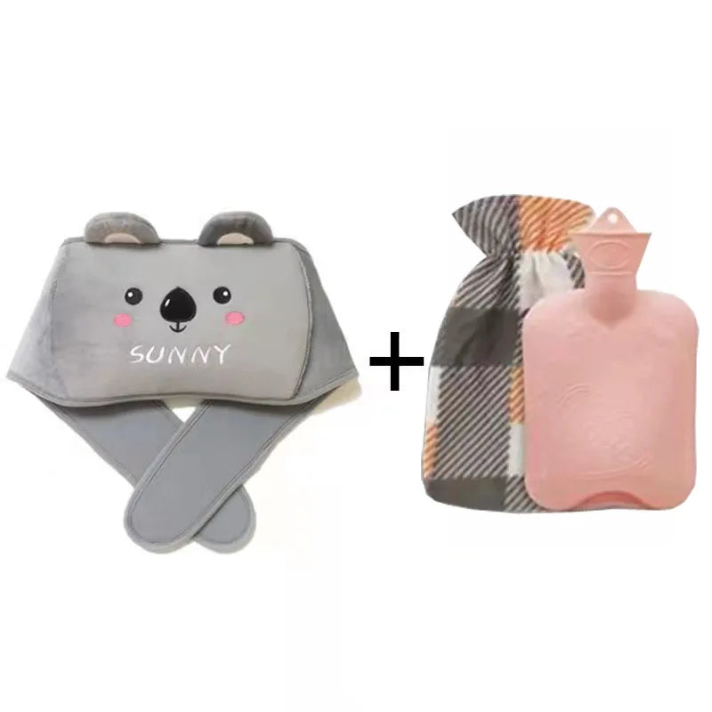 3Pcs Hot Water Bag Waist Cover Belt Stomach Abdominal Warming Band Warm Waist Cover Belt for Neck Hand with Hot Water Bottle Bag