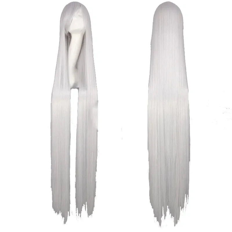 100cm Colourful Wig Long Staight Cosplay Anime Costume Party Wigs Synthetic Heat Resistant Wig