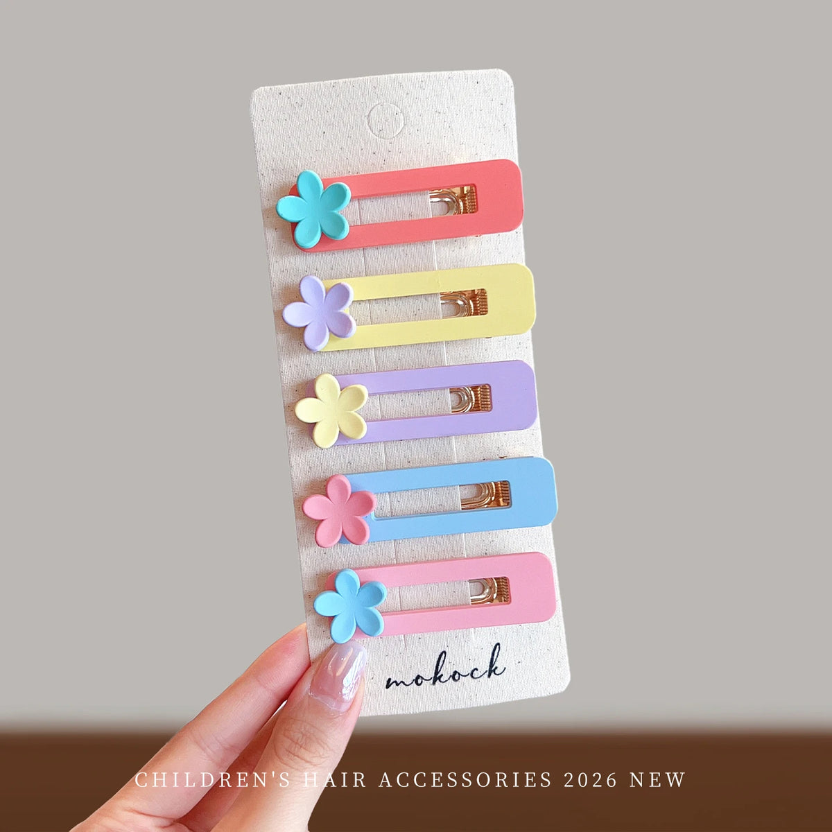 2026 New 5PCS/SET Korean Sweet Style Cute Bow Cloud Wave Hair Clips  No Hurt Hair BB Clips for Baby Girls Toddler Accessories