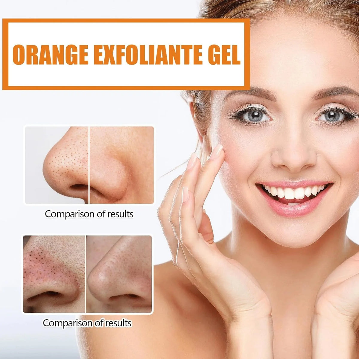 Orange Exfoliating Gel 2/4/7 pcs 50g Each Gentle Brightening Face Body Scrub Deep Cleansing Peeling Gel for All Skin Types Smoothing Skin Care
