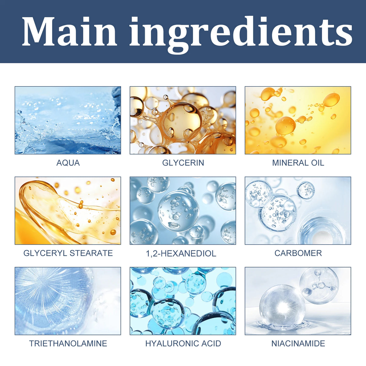 6 IN1 Men's Face Moisturizer Cream Hydrating Skin Lighten Dark Circles Anti-Puffiness Fade Fine Lines Brightening Facial Cream